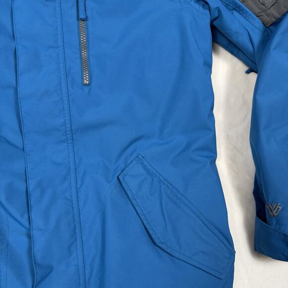 Burton White Collection Snowboard Jacket Mens M Blue Gray Ski Coat Waterproof - Picture 4 of 16
